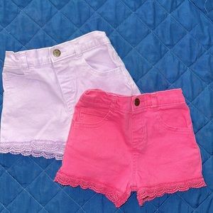 Pink and purple shirt duo